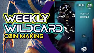 WEEKLY WILCARD MADDEN 24 COIN MAKING METHODS RIPPING PACKS MONEYSQUAD METHODS [upl. by Yeniar]