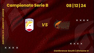 LIVE  BASKET ACADEMY CATANZARO VS VIOLA REGGIO CALABRIA  SERIE B [upl. by Engelbert109]