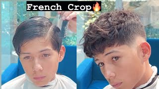 Cómo hacer corte Crop French Crop explicado paso a paso tutorial de barbería hairstyle [upl. by Assisi546]