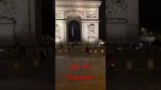 Arc de Triomphe paris france french tourism hotspot travel history shorts landmark fyp [upl. by Aicirtac]