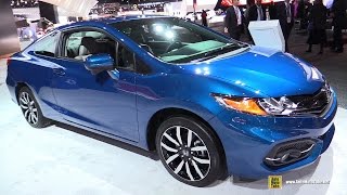 2015 Honda Civic EXL Coupe  Exterior and Interior Walkaround  2015 Detroit Auto Show [upl. by Ettenauq985]