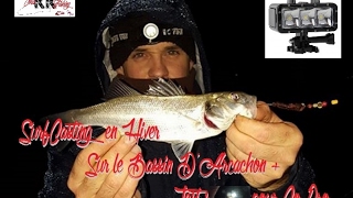 SurfCasting  Test du spot led pour filmer de nuit avec la Go Pro [upl. by Carmelita]