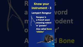 Shorts  110 Know your instrument 3  Lempert Bone Rongeur [upl. by Chard]