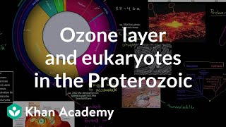 Ozone layer and eukaryotes show up in the Proterozoic eon  Cosmology amp Astronomy  Khan Academy [upl. by Yaras786]