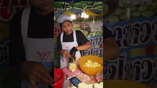 Thai Street Food Green Mango Cutting Skills [upl. by Llertnom]