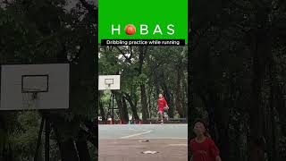 Dribbling while running for beginners basketballdrills basketballtraining hobas [upl. by Chrisoula]