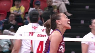 Sisi Rondina heats up in Choco Muchos set 3 win vs Petro Gazz  2024 PVL AllFilipino Conference [upl. by Francisco569]