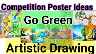 Go Green Artistic Winning Posters 2024 Win Poster Competition [upl. by Solrak474]