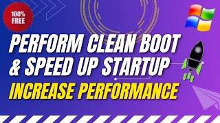 How To Perform Clean Boot Windows 1011 Laptop or Desktop PC [upl. by Aehsal]