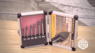 6 piece glass drill bit set [upl. by Sudhir]