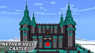 Minecraft  How To Build Nether Hell Castle In 119  Minecraft BedrockMCPE Tutorial [upl. by Aserej]