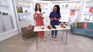 Miz Mooz Leather Heeled Mules  Maybelle on QVC [upl. by Hescock]