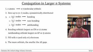 Conjugation 2 Conjugation of 4 or More p Orbitals [upl. by Nolava865]