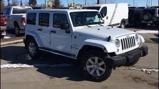 2018 Jeep Wrangler Unlimited JK Sahara  GPS Navigation  Edmonton AB  SCD2089  Crosstown Dodge [upl. by Erodavlas782]