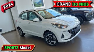 Grand i10 Nios Sportz 2024  Hyundai i10 2024 Model  Grand i10 Nios 2024 Model  i10 2024 Model [upl. by Belita]