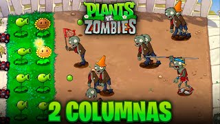 ¿Es posible terminar Plantas vs Zombis CON SOLO 2 COLUMNAS [upl. by Constantin76]