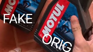 FAKE AND ORIGINAL MOTUL ENGINE OIL [upl. by Lorraine273]