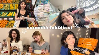 ÜNİ VLOG👩🏻‍⚕️Vize haftası geldiieczacılık kulüp iftarımarket alışverişitrendyol kargo açılımı💊 [upl. by Ginger]