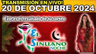 SINUANO NOCHE Resultado SINUANO NOCHE del DOMINGO 20 de octubre de 2024 [upl. by Fedora]