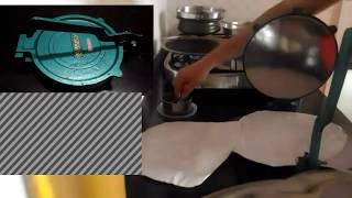 An easy way to make Round Chapati  Chapati press  Tortilla Chapati pressing machine Kitchen tips [upl. by Ahsenit]