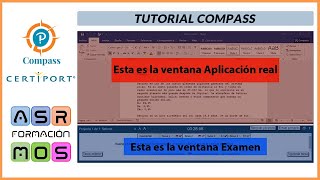 Videotutorial para la realización de los exámenes de certificación MOS con el programa Compass [upl. by Ttereve298]