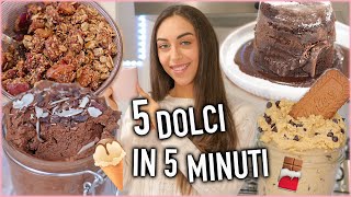 5 DOLCI SANI E PRONTI IN 5 MINUTI BreakfastWithGaia [upl. by Sven]