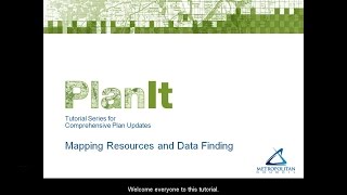 PlanIt Mapping Resources and Data Finding Tutorial [upl. by Aikat]