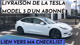 Livraison Tesla Model 3 SR  de Youssef des petits défauts   lien vers ma checklist [upl. by Zitvaa]