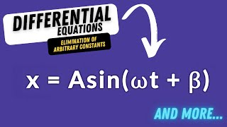 TAGALOG ELIMINATION OF ARBITRARY CONSTANTS DIFFERENTIAL EQUATIONS PART 1  Anz [upl. by Elliott]