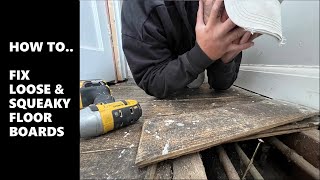 How To Fix A Loose Or Squeaky Floor Board Watch This Before diy homeimprovement flooring howto [upl. by Nussbaum]