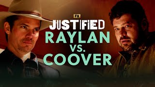 Raylan Vs Coover  Scene  Justified  FX [upl. by Farly697]