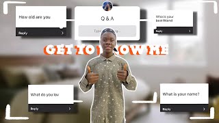 GET TO KNOW ME  Q amp A David oche [upl. by Nikkie]