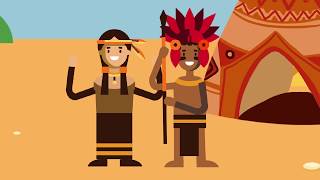 History of Native Americans Animation [upl. by Sucitivel]