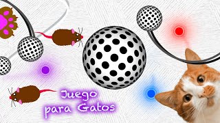 JUEGOS PARA GATOS  Laser ratones y ovillo de lana con estambre  cuerda en pantalla VIDEOS GATO TV [upl. by Haseefan]