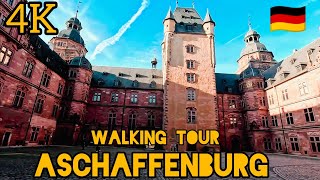 Aschaffenburg Germany  Walking Tour  The happiest city in Germany  Ultra HD 4K 60fps [upl. by Adao]