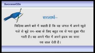 Vah Chidiya Jo  CBSE Class 6 Hindi Poem Explanation Para2 [upl. by Endres838]