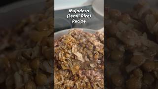 Mujadara Lentil Rice Recipe 🍚 🧅 🧄 [upl. by Rafaelle]