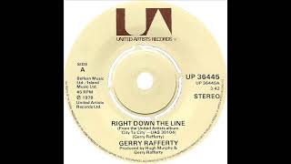 Gerry Rafferty  Right Down The Line [upl. by Quentin648]