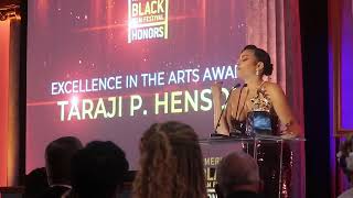 Taraji P Henson accepting Excellence in the Arts Award at American Black Film Festival Honors [upl. by Eetnahc]