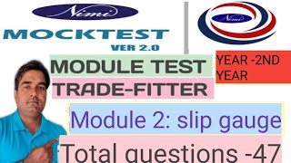 NIMI MOCK TEST VER 20TRADEFITTERYEAR2NDMODULE TEST2 SLIP GAUGEITI FITTER AIM [upl. by Llednyl]