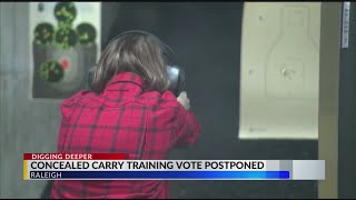 Concealed carry training vote postponed [upl. by Ozan955]