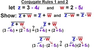 Calculus 2 Complex Numbers amp Functions 8 of 28 Conjugate Rules 1 and 2 [upl. by Lavena]