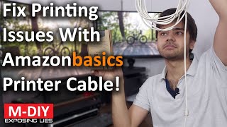 Fix Printing Issues With Amazonbasics Printer Cable [upl. by Leizar9]