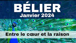 ♈ BELIER ♠️♥️ Janvier 2024  quot Entre le coeur et la raison quot [upl. by Ahsinek]