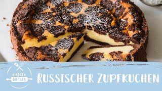 Russischer Zupfkuchen I schmeckt wie von Oma I Einfach Backen [upl. by Enilec]