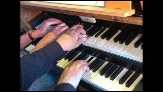 Organ duet A F Hesse Fantasie fur die orgel Wim Stroman en Thea Riesebos [upl. by Elbon]