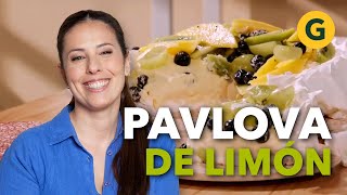 PAVLOVA de LIMÓN 🍋 POSTRE FRESCO Y EXQUISITO de la mano de Estefi Colombo  El Gourmet [upl. by Nylrem]