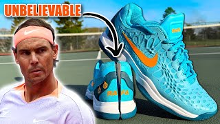 I Cut Rafa Nadals Custom MatchIssued Nikes Open  Heres What I Found [upl. by Ledeen]