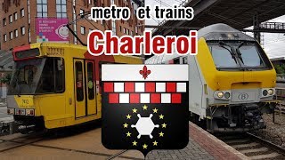 Metros e comboios em Charleroi na Bélgica [upl. by Afrika971]