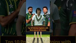 Top 10 Pakistan captains with most wins in Tests ODIs and T20IsPakistanCricket Cricket [upl. by Adaven]